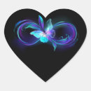 Search for butterfly heart stickers Black
