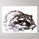 Search for cute raccoon art Watercolor