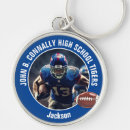 Search for football key rings Blue