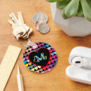 Search for rainbow hearts key rings Colourful