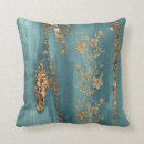 Search for turquoise and gold cushions Metallic