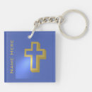 Search for gold cross key rings Blue
