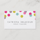 Search for confetti business cards Colourful