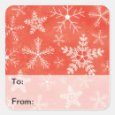 Search for elegant snowflake stickers Red white