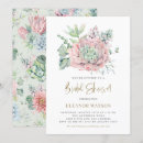 Search for succulent bridal shower invitations Greenery