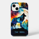 Search for red wolf iphone cases Full moon