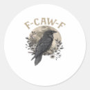 Search for funny crow bird stickers F caw f