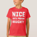 Search for santa kids tshirts Naughty