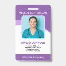 Search for purple id badges Hospital