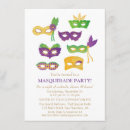Search for fancy masquerade invitations Mardi gras
