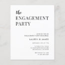Search for black engagement party invitations Simple