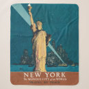 Search for new york city skyline blankets Statue of liberty