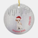 Search for jack russell christmas tree decorations Red