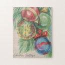Search for christmas ornament puzzles Vintage