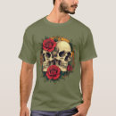 Search for skulls and roses tshirts Gothic