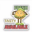 Search for cute fast food stickers Hamburger