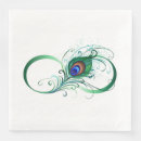 Search for peacock feather napkins Green