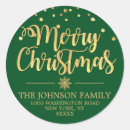 Search for snowflake return address stickers Gold