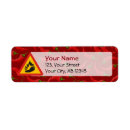 Search for hot peppers return address labels Red