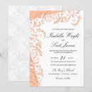 Search for orange damask invitations Peach