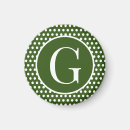 Search for white letter magnets Initials