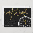 Search for champagne new years eve party invitations Midnight