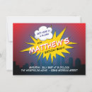 Search for boom invitations Superhero