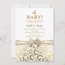 Search for cheetah print baby shower invitations Modern