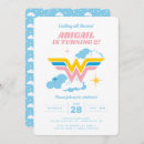 Search for wonder woman birthday invitations Cartoon