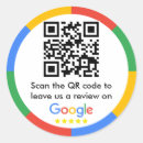 Search for rate stickers Google review