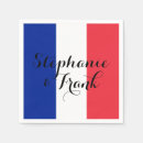 Search for red white and blue napkins French