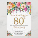Search for floral surprise birthday invitations Adult birthday party