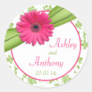 Search for white and pink wedding stickers Green