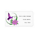 Search for cartoon flower return address labels Illustration