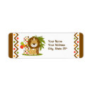 Search for cute lion return address labels Zoo
