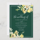 Search for yellow and green wedding invitations Elegant