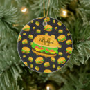Search for hamburger christmas tree decorations Burger lover