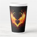 Search for heart with wings mugs Black