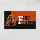 Search for fires business cards Firemen