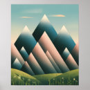 Search for geometric mountains posters Landscape