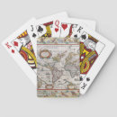 Search for old world map playing cards Vintage