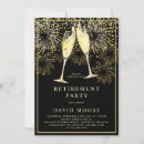 Search for gold foil confetti invitations Retirement party