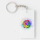 Search for rainbow roses key rings Flower