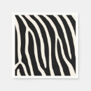 Search for zebra stripe napkins Black and white