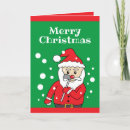 Search for funny golf christmas cards Santa