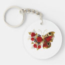 Search for red flowers key rings Rose
