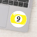 Search for number nine stickers Billiard