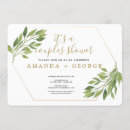 Search for greenery couples shower invitations Calligraphy