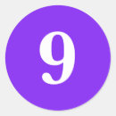 Search for number 9 stickers Nine