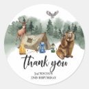 Search for happy birthday invitation stickers Camping